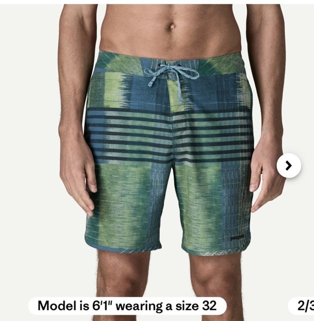 NWT Patagonia Hydropeak Side Shore Boardshort 18in Men’s 31 $89
